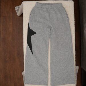 Star Detail Asymmetrical Sweatpant